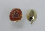 NGP2553 25*35mm - 30*40mm freeform druzy agate gemstone pendants