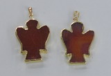 NGP2580 30*40mm angel agate gemstone pendants wholesale