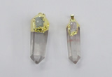 NGP2633 12*35mm - 15*45mm sticks white crystal pendants wholesale