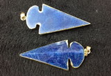 NGP2660 24*53mm - 26*55mm arrowhead agate pendants wholesale