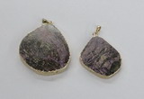 NGP2675 25*35mm - 40*45mm freeform tourmaline gemstone pendants