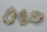 NGP2700 30*40mm - 50*65mm freeform druzy agate pendants