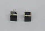 NGP2730 11*13mm - 12*15mm cube smoky quartz gemstone pendants