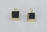 NGP2731 11*13mm - 12*15mm cube smoky quartz gemstone pendants