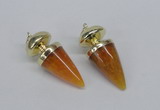 NGP2738 20*45mm - 20*50mm cone agate gemstone pendants wholesale