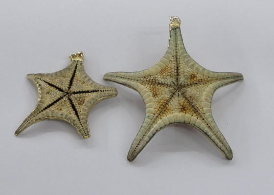 NGP2761 50*55mm - 75*85mm starfish pendants wholesale