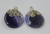 NGP2829 30*35mm - 35*45mm freeform agate gemstone pendants wholesale