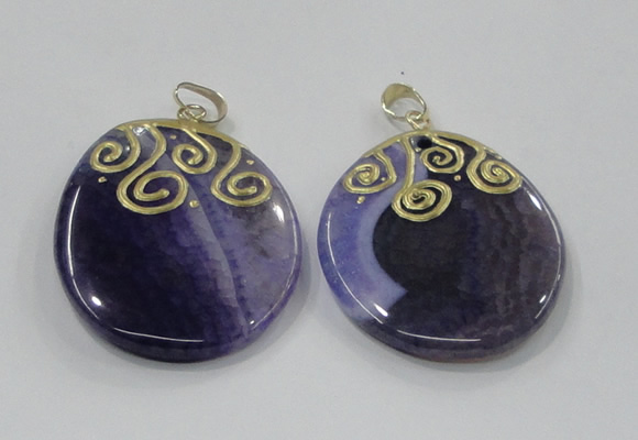 NGP2829 30*35mm - 35*45mm freeform agate gemstone pendants wholesale