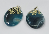 NGP2831 30*35mm - 35*45mm freeform agate gemstone pendants wholesale