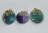 NGP2834 30*35mm - 35*45mm freeform agate gemstone pendants wholesale