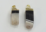 NGP2842 8*20mm - 12*40mm sticks druzy agate gemstone pendants