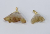 NGP2900 20*25mm - 25*40mm freeform citrine gemstone pendants