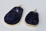 NGP2956 25*35mm - 35*45mm freeform sodalite pendants wholesale