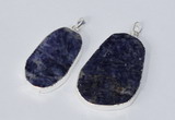 NGP2957 25*35mm - 35*45mm freeform sodalite pendants wholesale