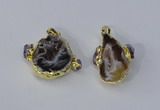 NGP3036 20*30mm – 25*35mm freeform druzy agate pendants