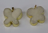 NGP3040 25*30mm - 30*35mm butterfly druzy agate pendants wholesale