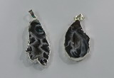 NGP3099 25*40mm - 30*50mm freeform druzy agate gemstone pendants