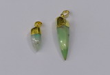 NGP3107 9*20mm – 11*40mm sticks Australia chrysoprase pendants