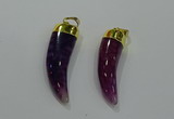 NGP3111 10*40mm - 12*45mm oxhorn agate pendants wholesale