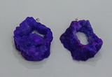 NGP3189 30*40mm - 45*50mm freeform druzy agate pendants