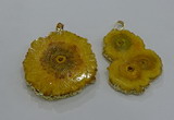 NGP3196 35*40mm - 45*50mm freeform druzy agate pendants