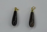 NGP3226 9*38mm - 10*40mm teardrop agate gemstone pendants