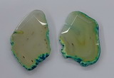 NGP3243 55*65mm - 50*75mm freeform agate slab pendants