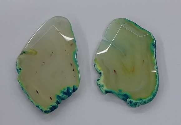 NGP3243 55*65mm - 50*75mm freeform agate slab pendants