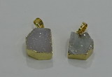 NGP3321 8*12mm - 15*20mm freeform druzy agate gemstone pendants