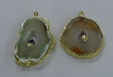 NGP3361 45*55mm - 50*65mm freeform druzy agate pendants