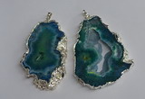 NGP3368 40*45mm - 45*60mm freeform druzy agate pendants