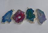 NGP3391 40*45mm - 45*60mm freeform druzy agate pendants