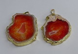 NGP3395 40*45mm - 45*60mm freeform druzy agate pendants