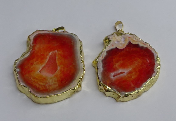 NGP3395 40*45mm - 45*60mm freeform druzy agate pendants