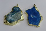 NGP3398 40*45mm - 45*60mm freeform druzy agate pendants