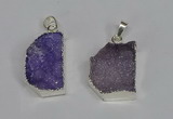 NGP3441 18*25mm - 20*30mm freeform druzy agate gemstone pendants