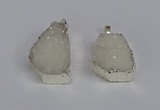 NGP3456 20*30mm - 25*35mm freeform druzy agate pendants wholesale