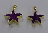 NGP3511 24*25mm starfish fossil coral pendants wholesale