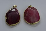 NGP3728 30*40mm - 35*45mm freeform agate gemstone pendants