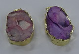 NGP3756 30*40mm - 40*50mm freeform druzy agate pendants