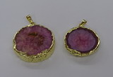 NGP3766 25*35mm - 35*40mm freeform druzy agate pendants