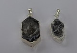 NGP3789 15*25mm - 20*35mm freeform druzy agate pendants