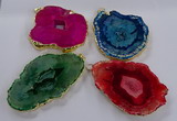 NGP3839 50*65mm - 60*70mm freeform druzy agate pendants