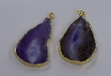 NGP3843 25*65mm - 35*70mm freeform agate gemstone pendants