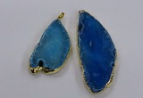 NGP3845 25*65mm - 35*70mm freeform agate gemstone pendants