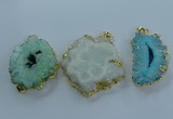 NGP3897 35*45mm - 50*60mm freeform druzy agate pendants