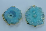 NGP3903 55*65mm - 65*80mm freeform druzy agate pendants