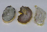 NGP3922 35*50mm - 45*65mm freeform druzy agate pendants wholesale