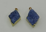 NGP4078 25*35mm - 28*40mm diamond druzy quartz pendants