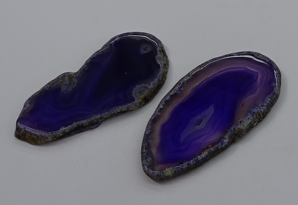 NGP4247 30*50mm - 45*75mm freefrom agate pendants wholesale